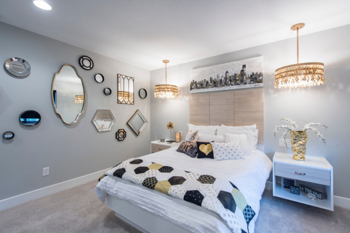 design of a gray room for a teenager