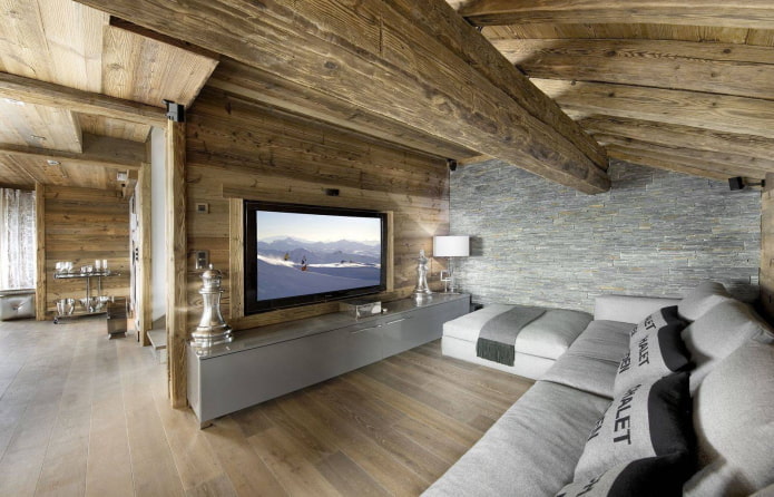 log house in the style of a chalet