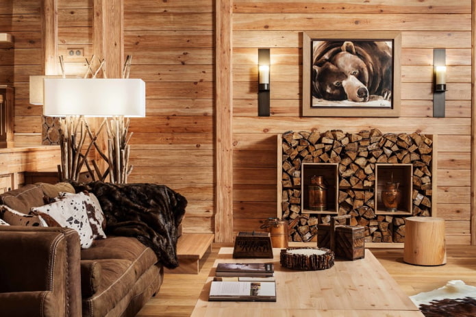 log house in the style of a chalet