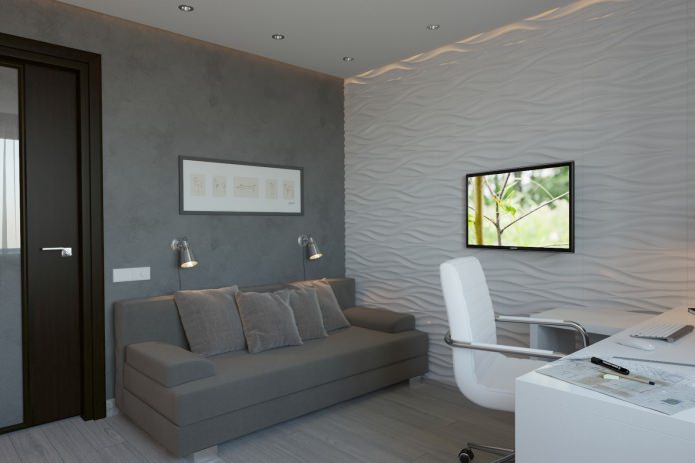 study in a two-room apartment of 50 meters