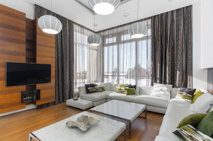 living room lighting in the interior of the house