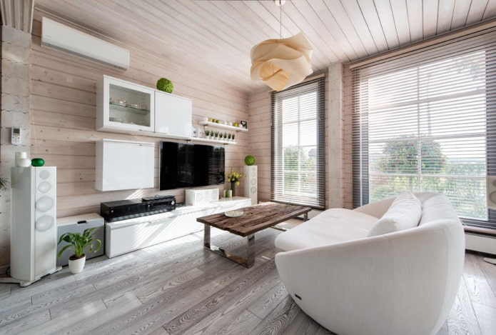 living room furniture in the interior of the house