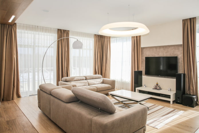 living room lighting in the interior of the house