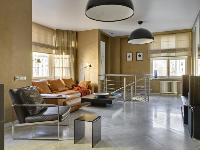 living room decoration in the interior of the house