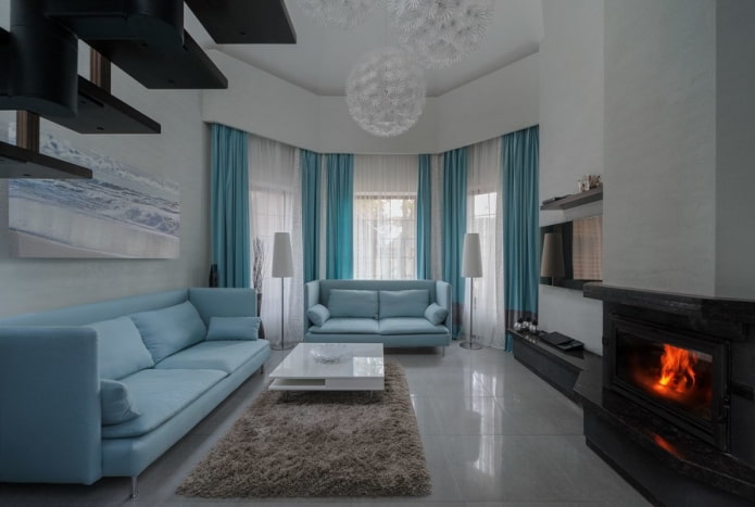 two sofas in the living room