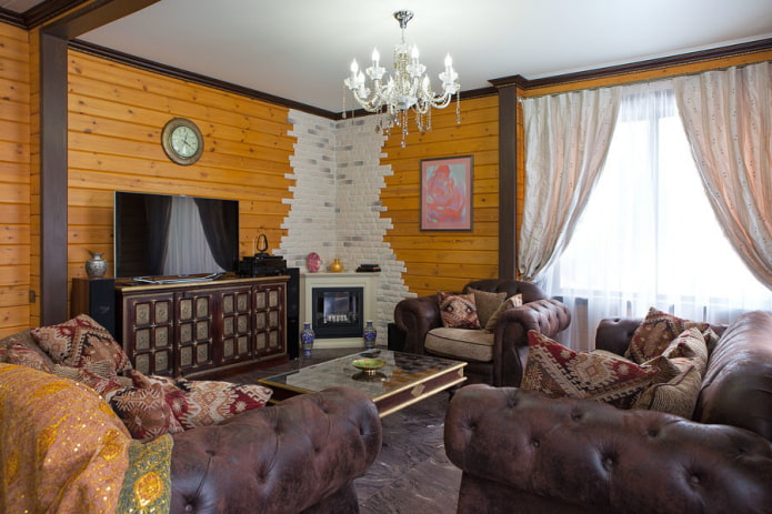 living room design in the interior of the house