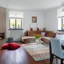 How to design the interior of the living room in a private house?-2