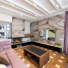 How to design the interior of the living room in a private house?-4