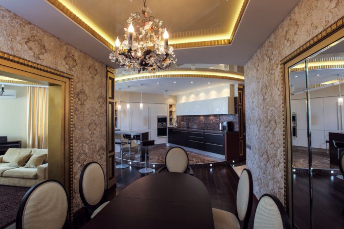 Dining room in Art Deco style