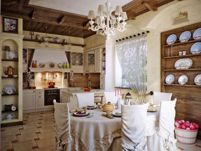 country style kitchen interior