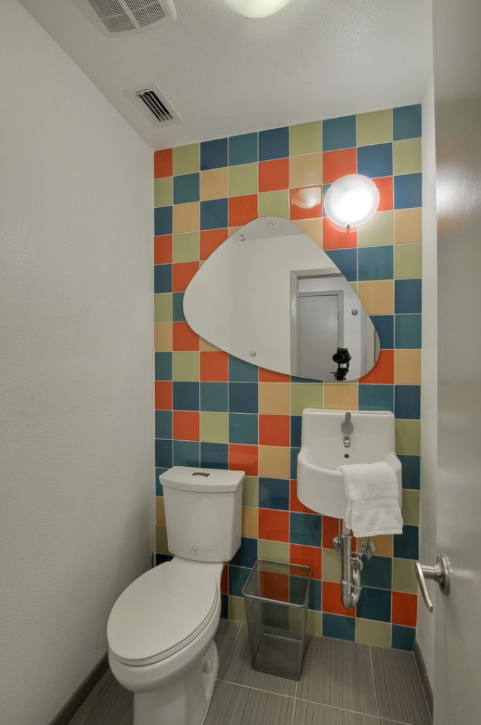 white ceiling in the bathroom