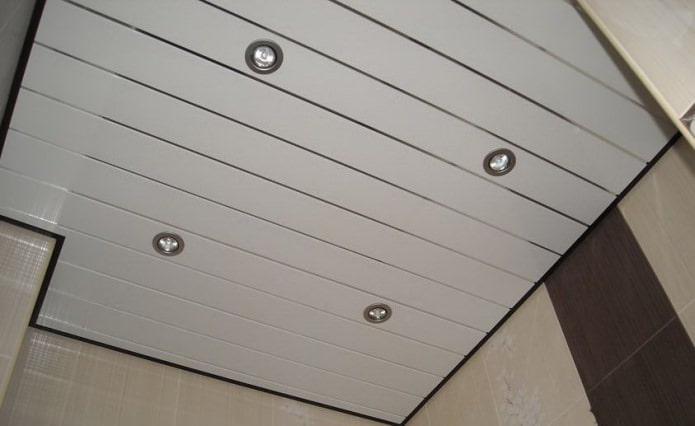 Panels in the bathroom