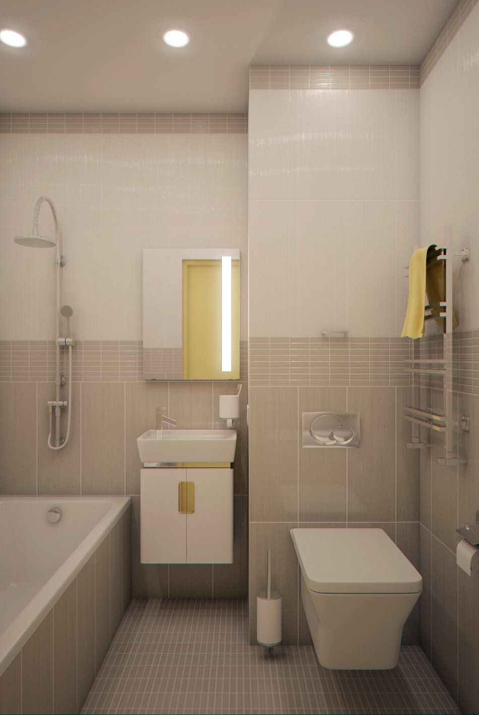 interior of a small studio apartment of 28 sq. m.