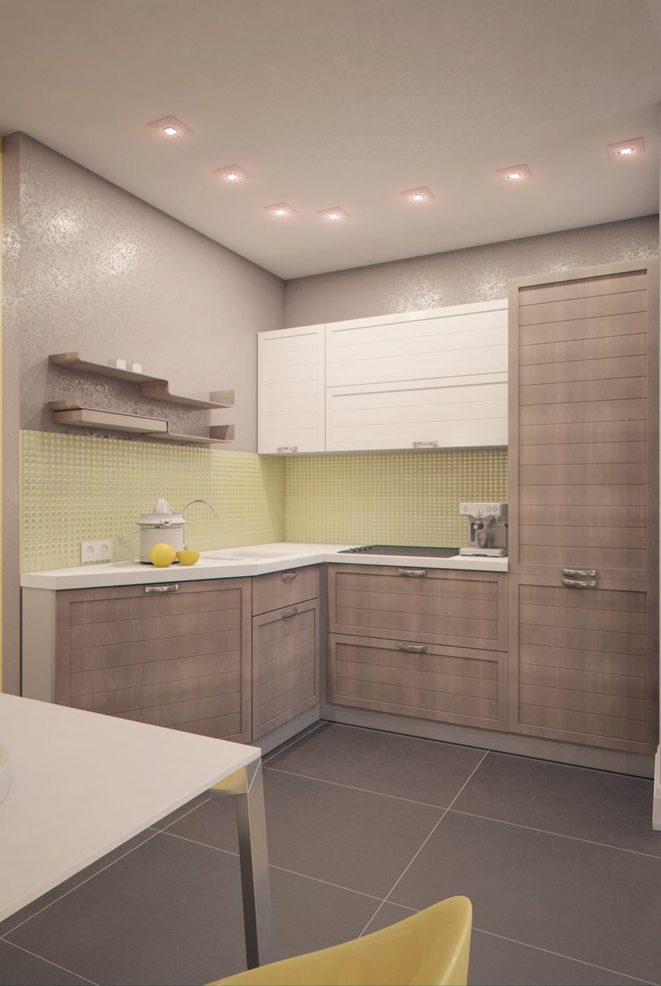 interior of a small studio apartment of 28 sq. m.