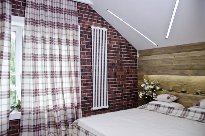 design project of an attic bedroom