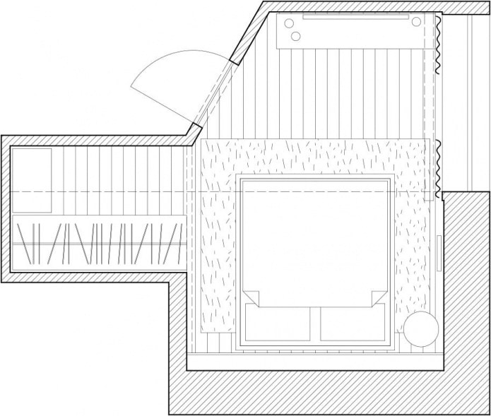 attic bedroom layout diagram