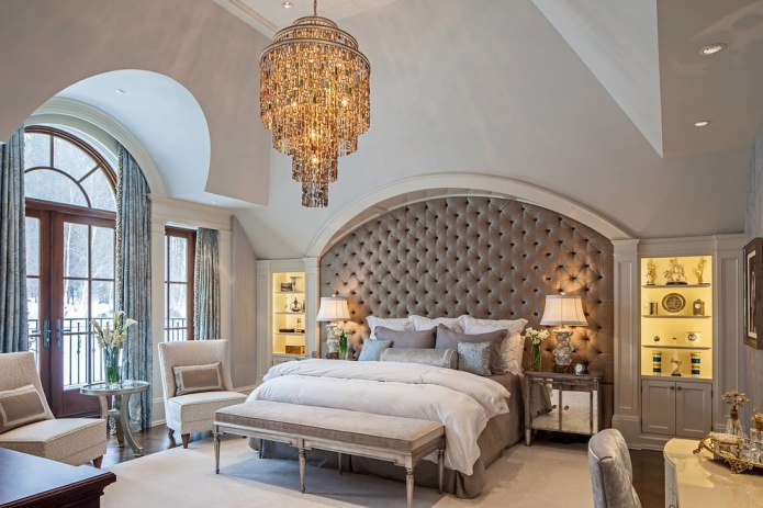 Soft wall in the bedroom