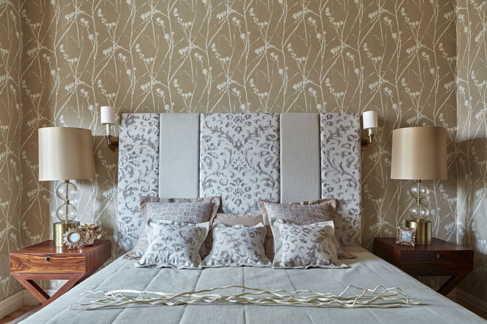 Light brown color in the bedroom