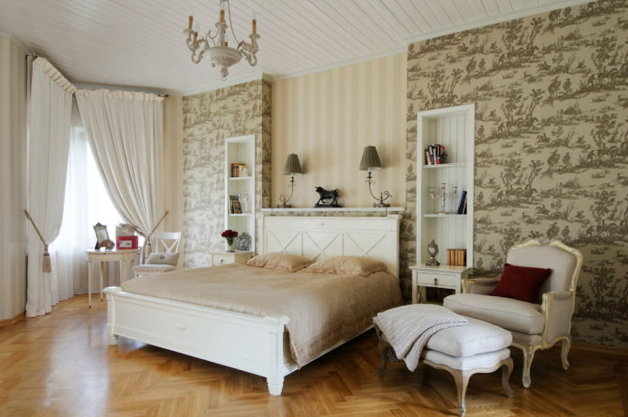light bedroom in a classic style