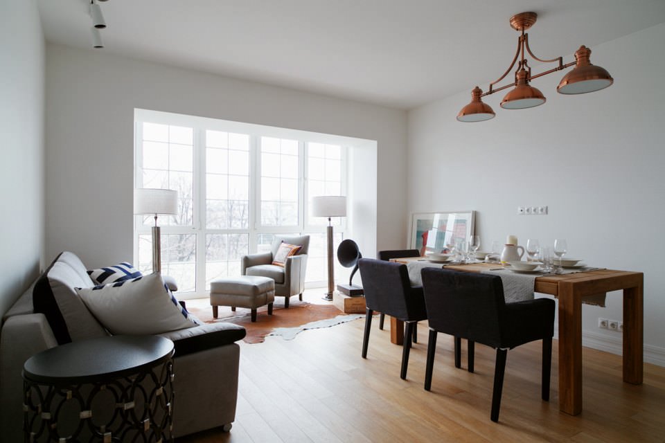 three-room apartment of 57 sq. m.