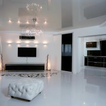 Black and white interior: design features, 60 photos-12
