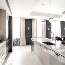 Interior in black and white tones: design features, 60 photos-3