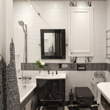 Black and white interior: design features, 60 photos-10