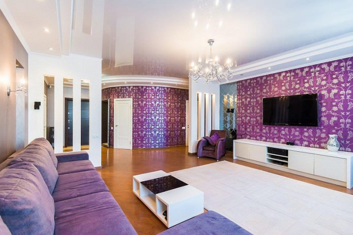 modern style in the living room