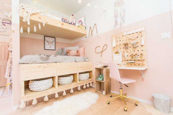 children's room in light tones