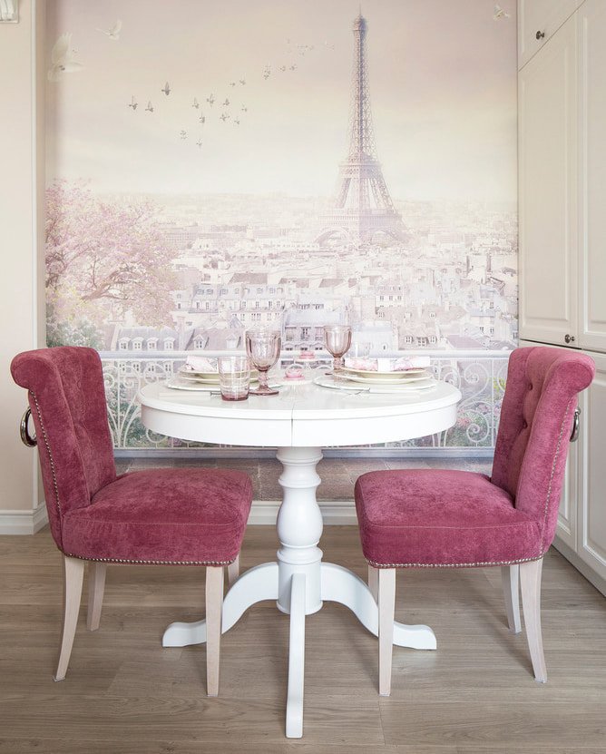 pink chairs