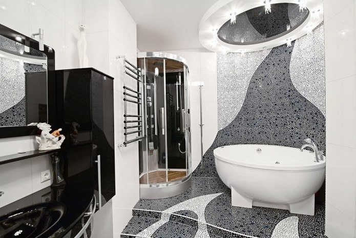 modern style bathroom interior