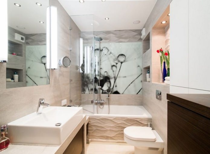 modern style bathroom interior