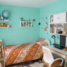 Turquoise: the best combinations in the interior -10