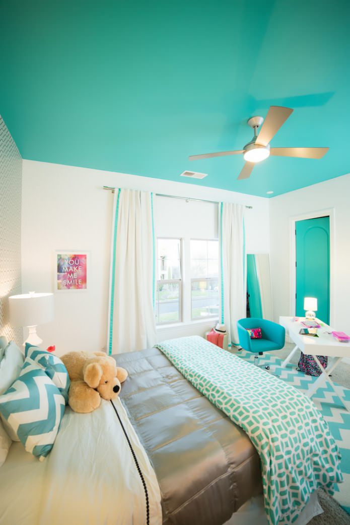 aquamarine ceiling