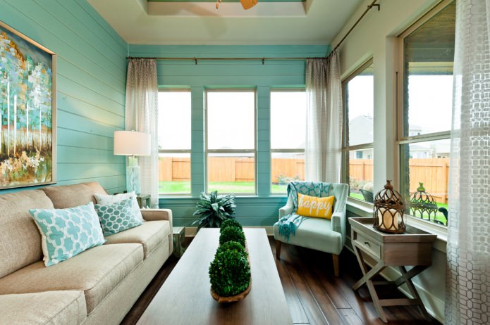 compact living room of a private house