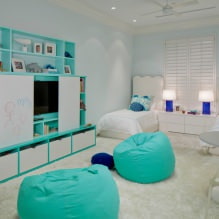 Turquoise: the best combinations in the interior -11