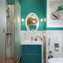 Turquoise: the best combinations in the interior -8