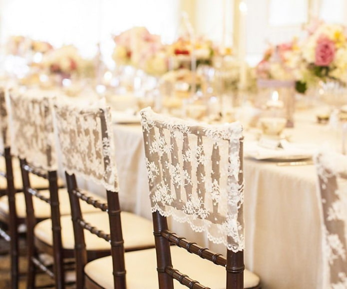 Lace chair cover