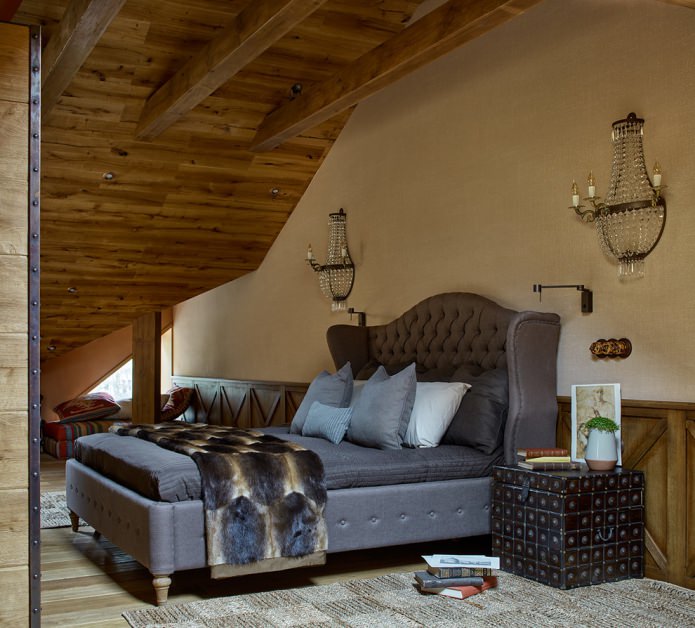 bedroom in the attic