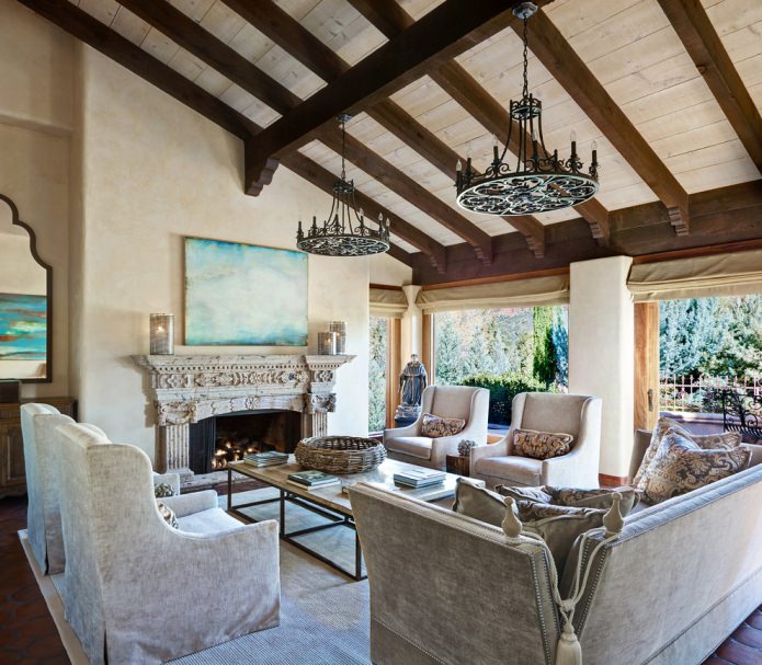 interior of a country house in the Italian style