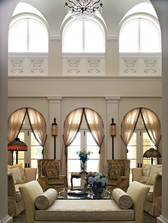 interior of a country house in the Italian style
