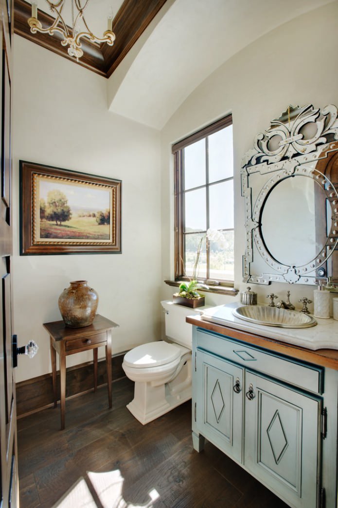 Bathroom interior in Italian style