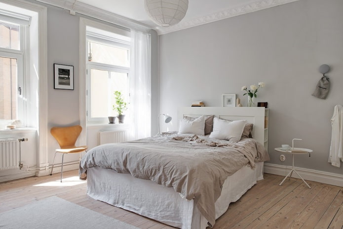 Scandinavian style in the bedroom