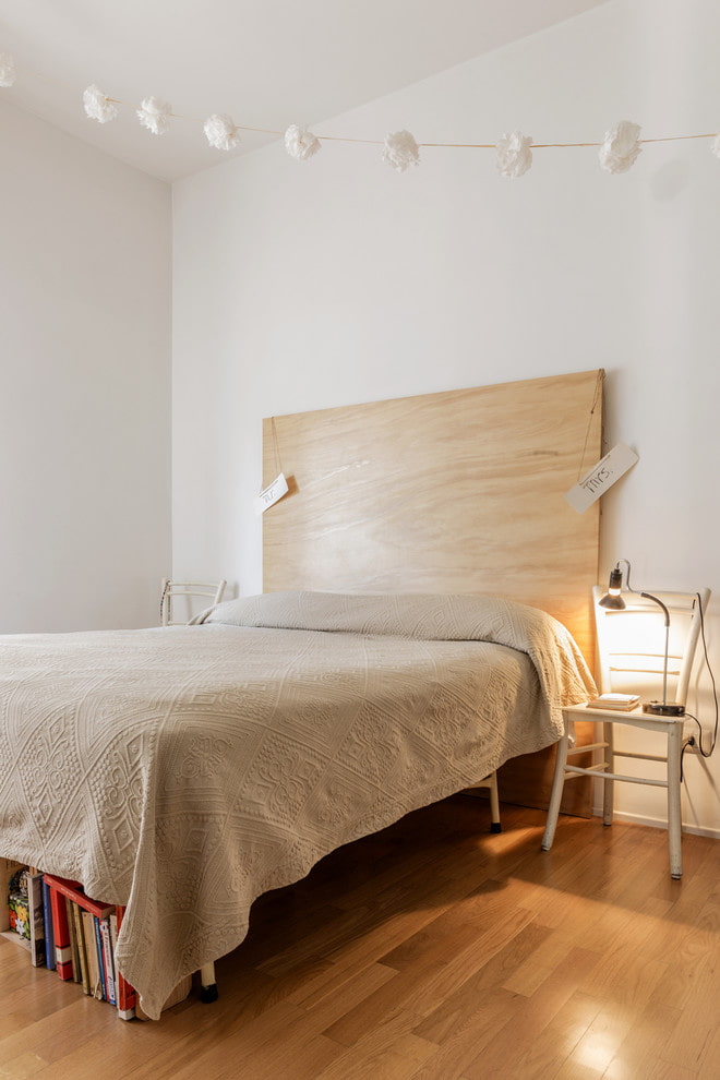 Wooden headboard