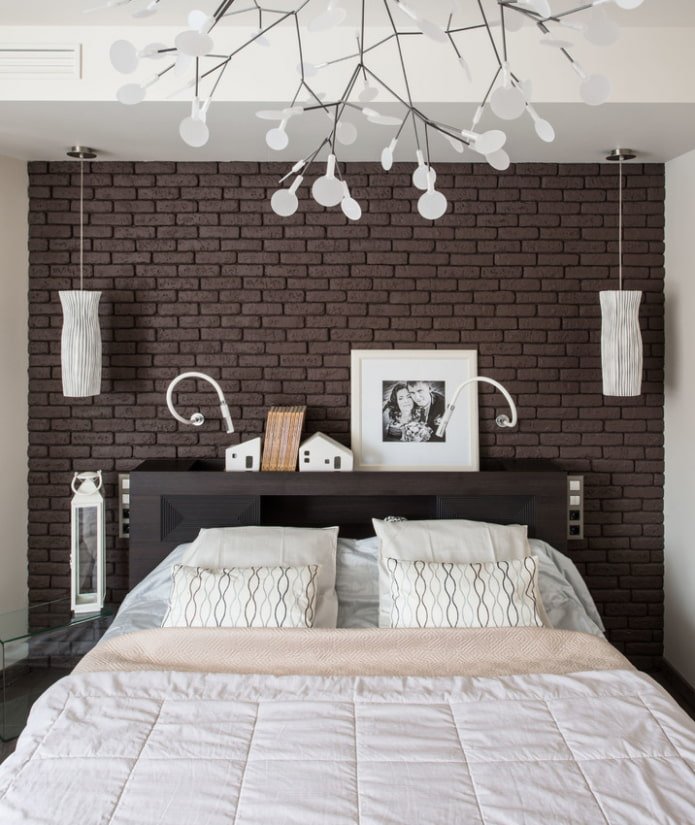 headboard with shelves