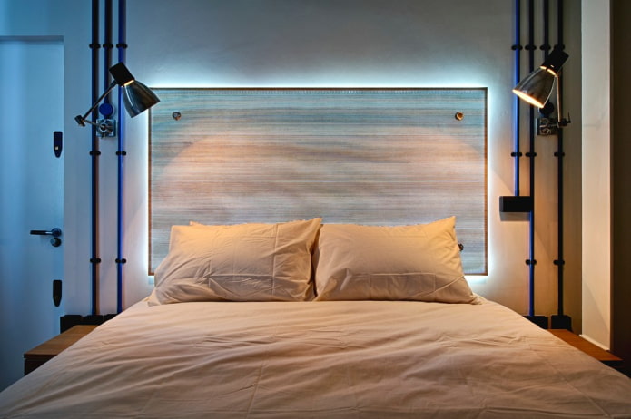 headboard with backlighting