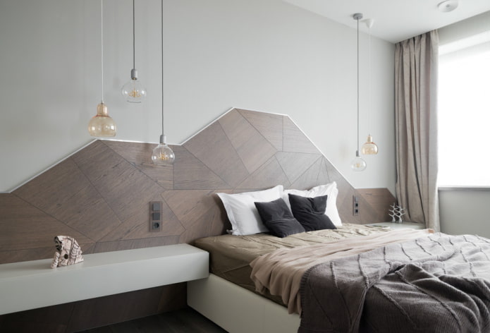 wooden headboard
