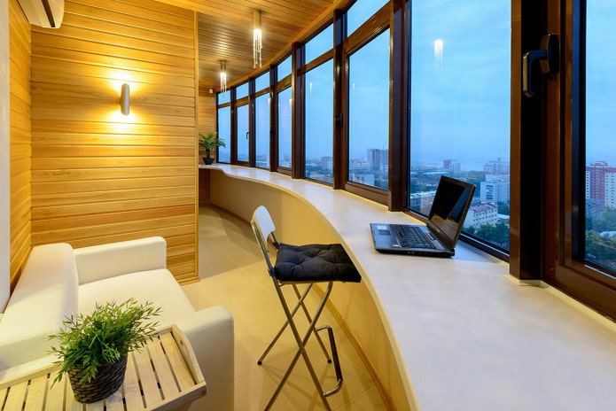 Long balcony