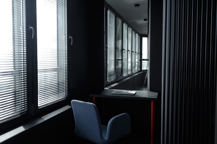 Black balcony