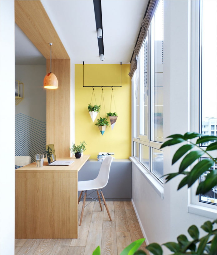 Balcony in a modern style